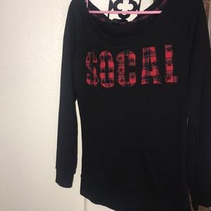 So cal sweater top 🖤❤️